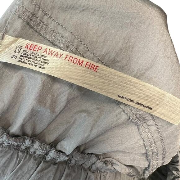 Free People Movement Way Home Joggers Pants Nylon Windbreaker Gray Size Small - Picture 10 of 11